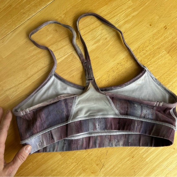 Lululemon sport bra purple watercolor print - Picture 3 of 4